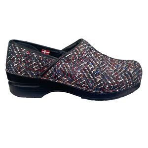 Sanita Women’s Leyden Multicolor Slip On Clogs Size 37 US 6.5